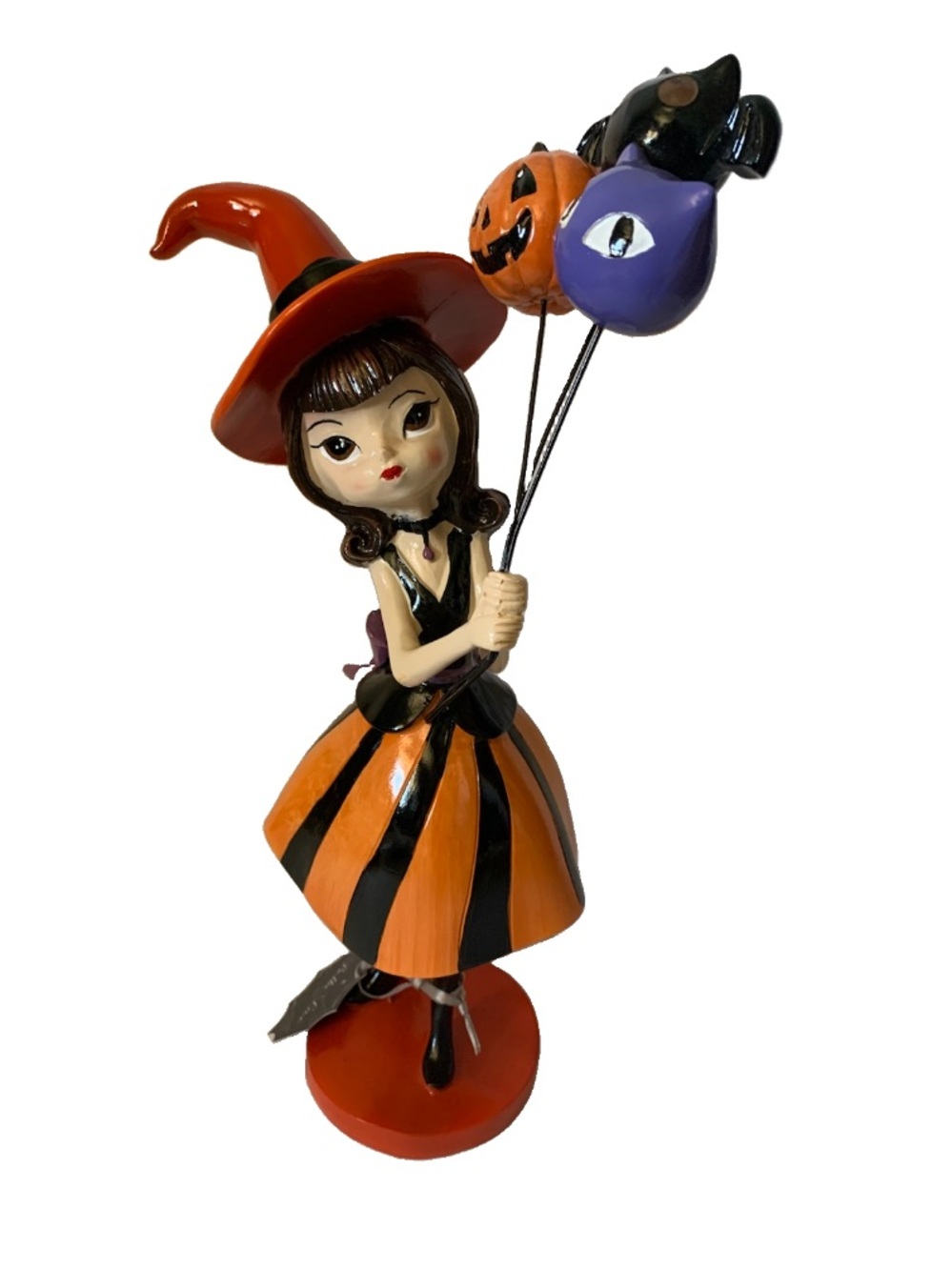 NWT. BELLA LUX Witch With Balloons Figurine